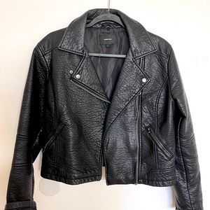 Faux leather jacket